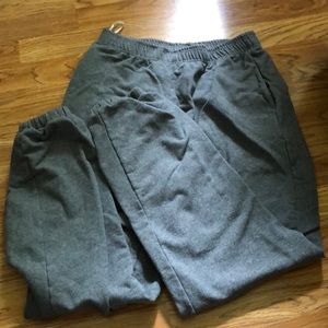 Grey jogger sweatpants